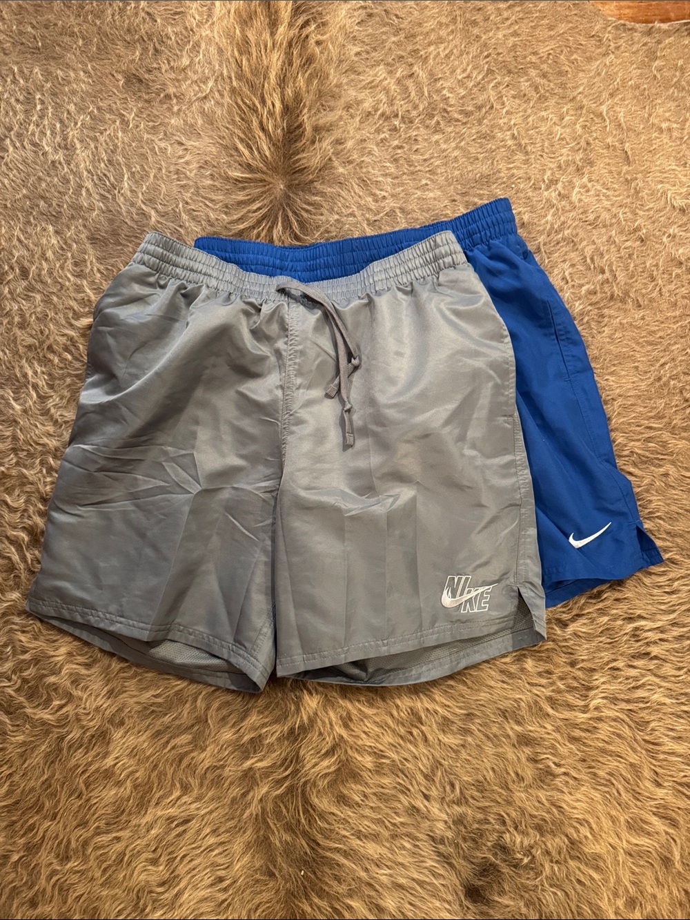 Nike Men’s Swim Shorts — Gray & Blue